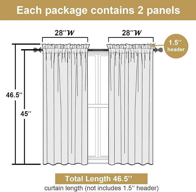 Lecloud Leia Sage Green Sheer Curtains 45 Inch Length 2 Panels, Elegant Balance - Image 3