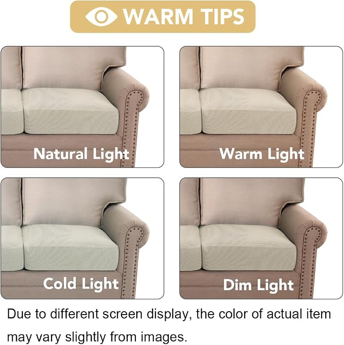 H.VERSAILTEX Super Stretch Individual Seat, Sofa Covers Couch, cushion covers - Image 7