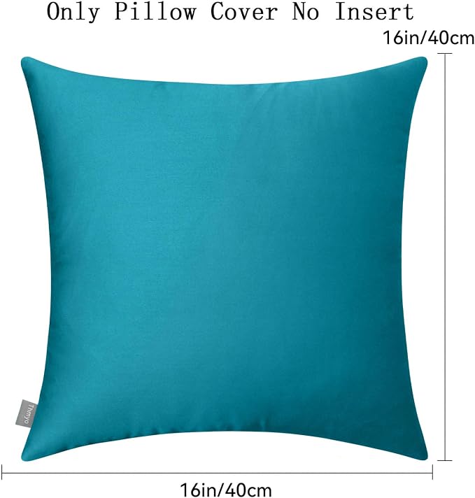 Thmyo 4-Pack 100% Cotton Comfortable Solid Decorative Throw Pillow Case Square - Image 7