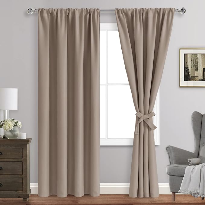JIUZHEN Blackout Curtains for Bedroom by JIUZHEN
