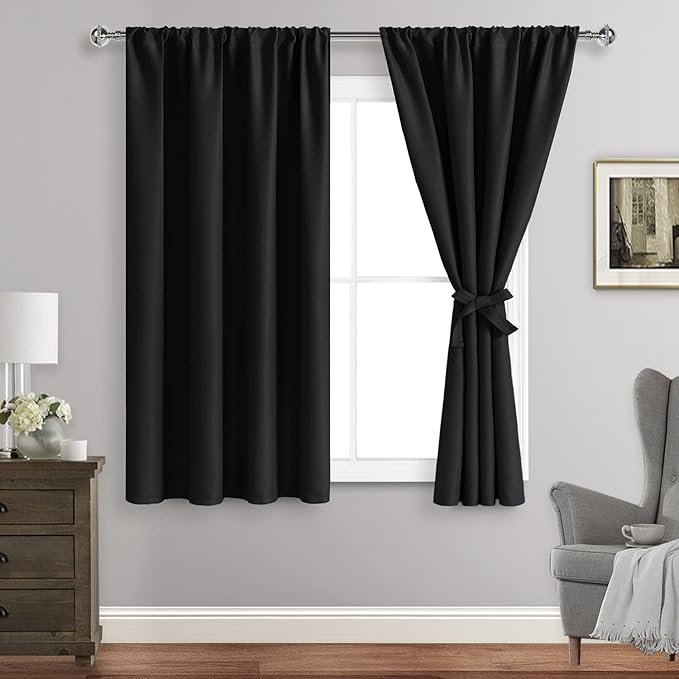 JIUZHEN Blackout Curtains for Bedroom– Thermal Insulated, Noise Reducing Room by JIUZHEN