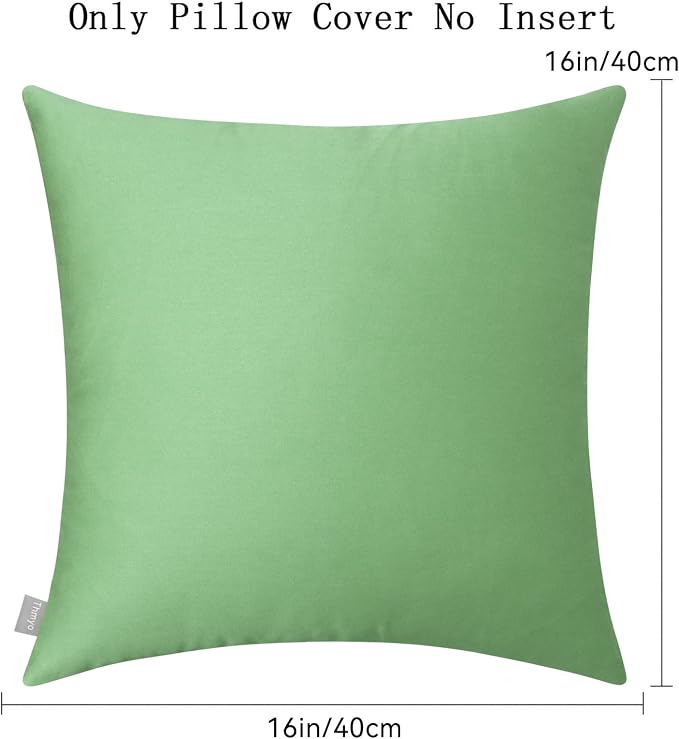 Thmyo 4-Pack 100% Cotton Comfortable Solid Decorative Throw Pillow Case - Image 5