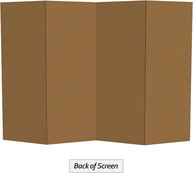 4 ft. Short White Temporary Cardboard Folding Screen - Image 6