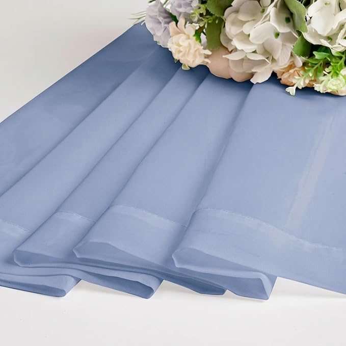 Chyhomenyc Sheer Curtains 54 Inch Long 2 Panels Set - Image 8