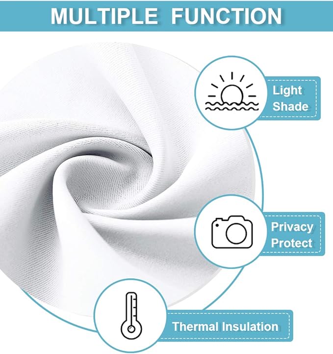 RYB HOME Cafe Curtains 30 inch Length, Short Light UV Heat Blocking Energy - Image 6
