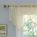 PearAge Beaded Sheer Valance Curtains by PearAge