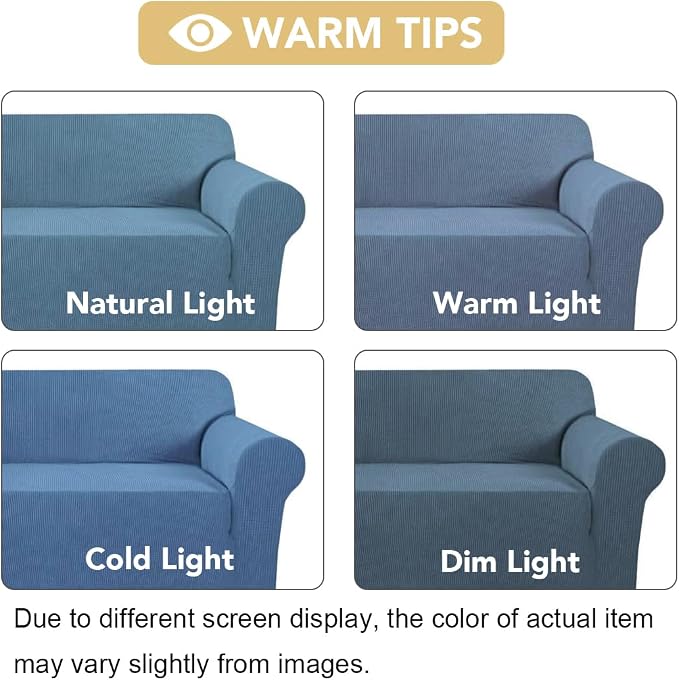 H.VERSAILTEX Stretch Oversized Sofa Cover 1 Piece Sofa Slipcovers - Image 3