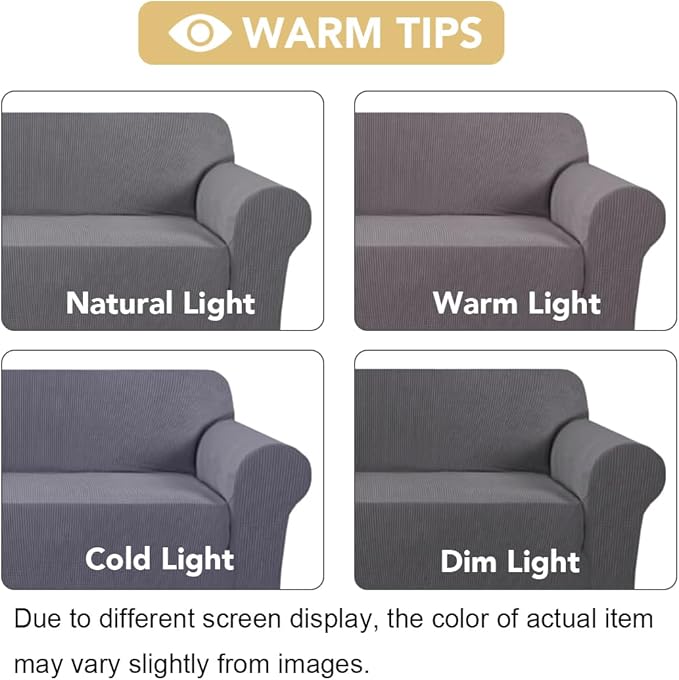 H.VERSAILTEX Stretch Chair Slipcover Sofa Cover Furniture Protector Cover High - Image 3