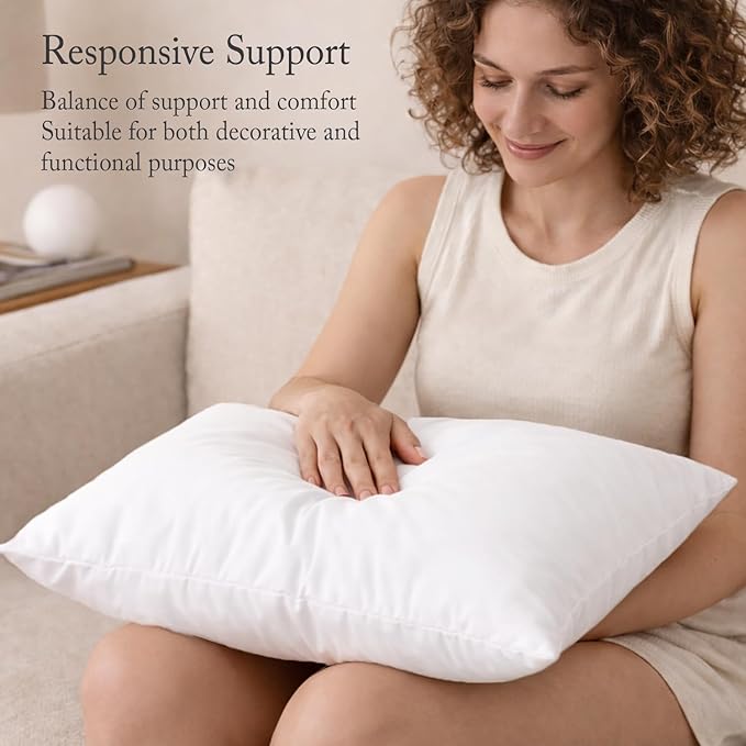 puredown® Lumbar Pillow Inserts 12 x 20, Filled - Image 3