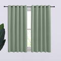 NICETOWN Thermal Insulated Greyish Green Curtains Blackout Draperies, Window by NICETOWN