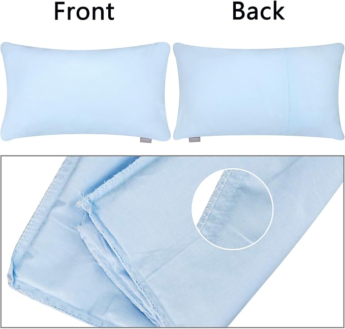 4-Pack 100% Cotton Lumbar Comfortable Solid Decorative Throw Pillow Case - Image 6