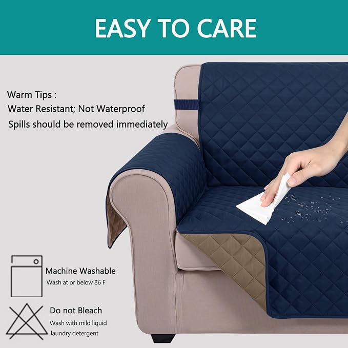 U-NICE HOME Recliner Chair Covers Reversible Chair Cover Pet Covers - Image 5