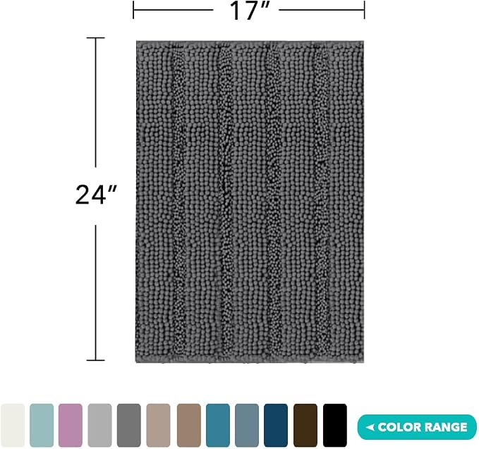 Turquoize Bathroom Rugs and Mats 1-Piece Bath Mat Set Non Slip Bath Mats - Image 2