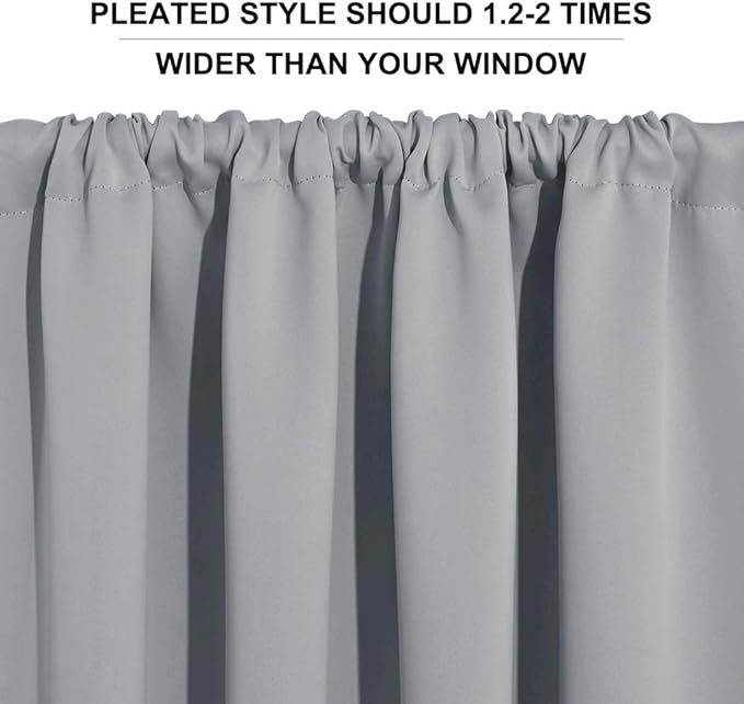RYB HOME Short Blackout Curtains - Image 5