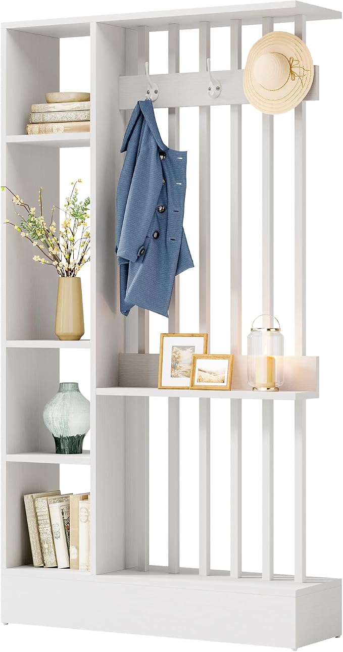 Tribesigns Wall Room Divider, Wood Freestanding Room Divider Bookcase - Image 9