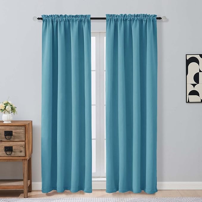 OVZME Turquoise Blackout Curtains by OVZME