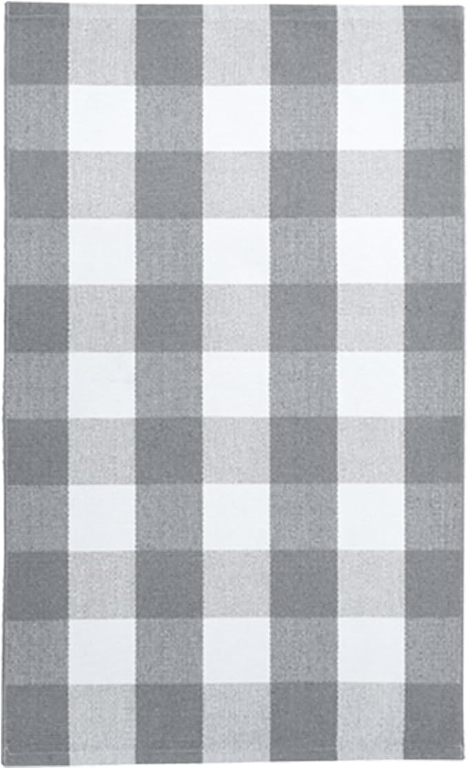 IOHOUZE Buffalo Plaid Checkered Rug 27.5" X 43" Front Door Mats, Washable Area - Image 8