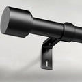 GEEBOBO Black Curtain Rods for Windows 120 to 240 Inch, 1 Inch Extra Long Heavy by GEEBOBO