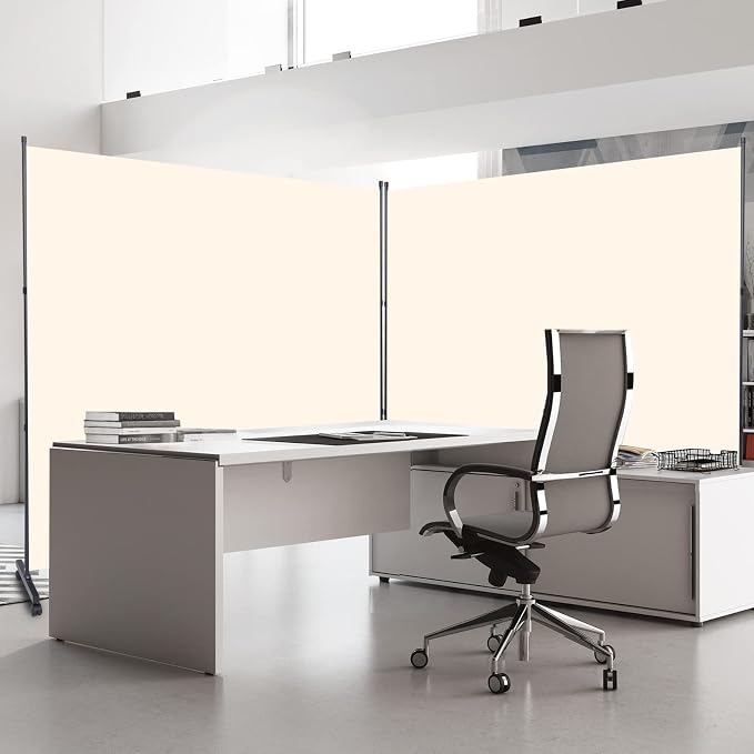 Room Divider Single Panel Privacy Screen W/Wheels, Upgrade Fabric Wall Divider - Image 6