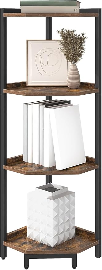 Hzuaneri Corner Shelf Stand, Corner Bookshelf, Storage Standing Shelf Unit - Image 6