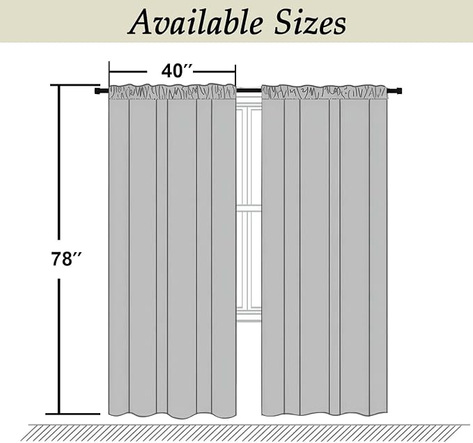 Simplebrand Ava Light Grey Blackout Curtains - Image 9