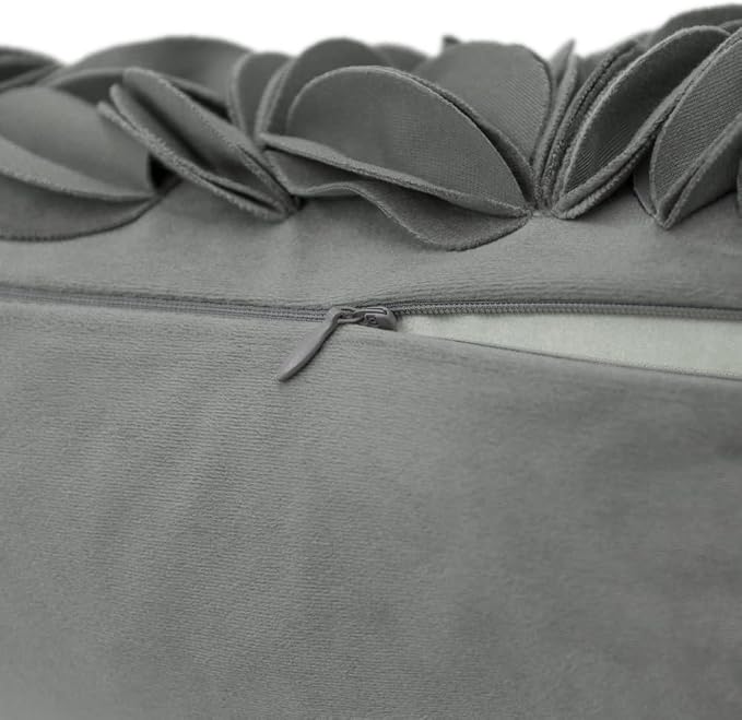 KINGROSE Handmade 3D Flower Accent Pillow Cover Decorative Throw Pillow Case - Image 3
