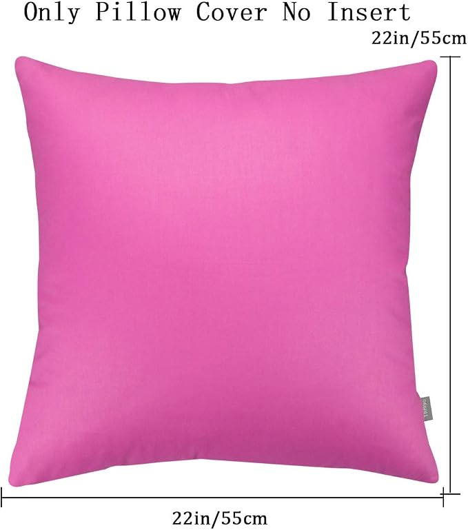 Thmyo 4-Pack 100% Cotton Comfortable Solid Decorative Throw Pillow Case - Image 2