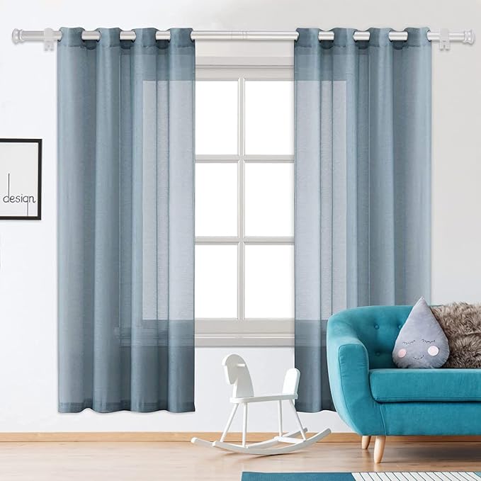 Standard Decorative Window Curtain Rods 30 to 88 Inch, 5/8 Inch Diameter Small - Image 7