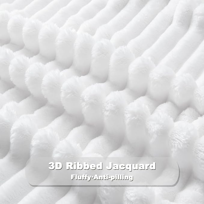 NEWCOSPLAY Super Soft Throw Blanket White Premium Silky Flannel Fleece 3D - Image 7