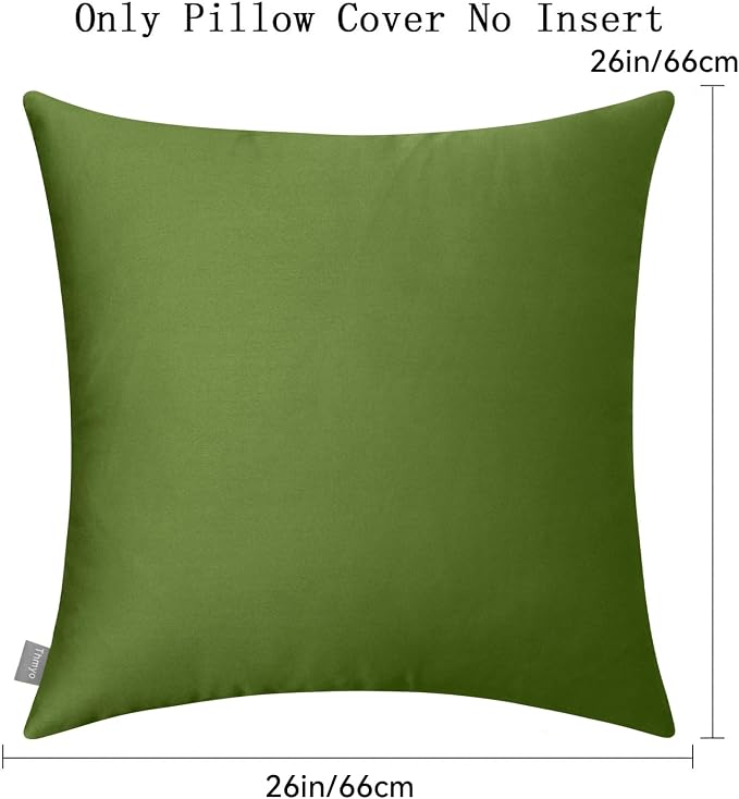 Thmyo 4-Pack 100% Cotton Comfortable Solid Decorative Throw Pillow Case Square - Image 5