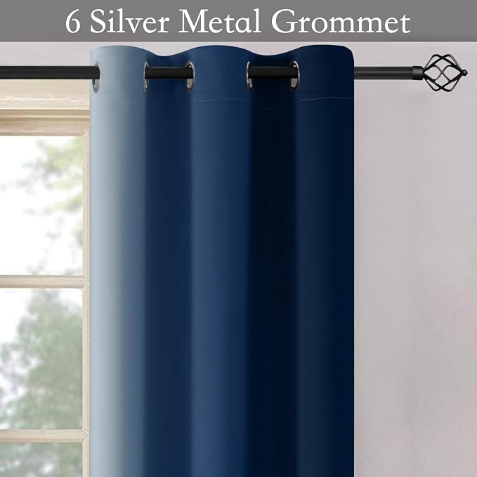 SimpleHome Ombre Room Darkening Curtains 45 inches Length - Image 4