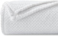 NEWCOSPLAY Super Soft Twin Blanket White Premium Silky Flannel Fleece Leaves by NEWCOSPLAY