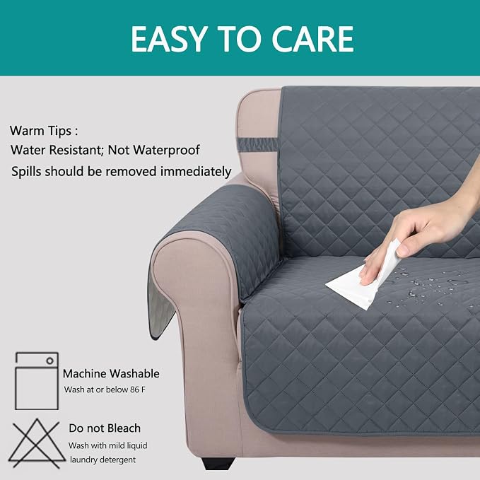 U-NICE HOME Futon Sofa Covers Reversible Sofa Slipcover Armless Cover Furniture - Image 5