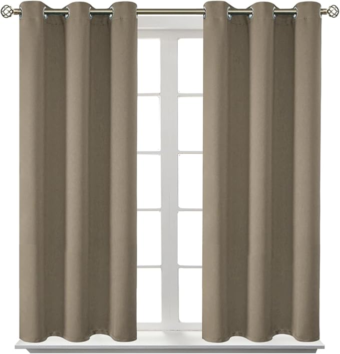 BGment Room Darkening Curtains 45 Inches Long by BGment