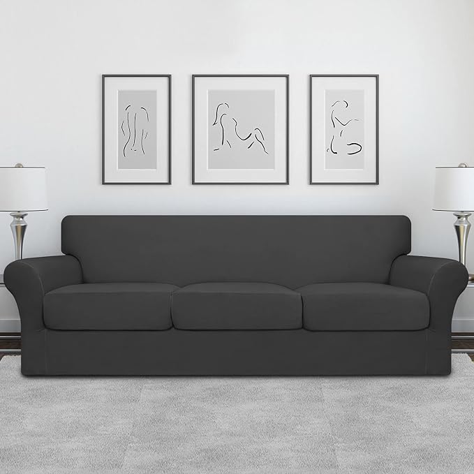 Easy-Going 4 Pieces Oversized Stretch Soft Couch Cover - Image 2