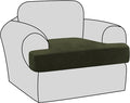H.VERSAILTEX Stretch Velvet T Cushion Chair Covers by HVERSAILTEX