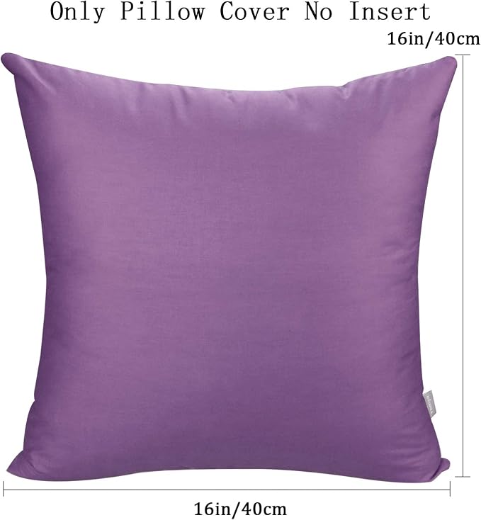Thmyo 4-Pack 100% Cotton Comfortable Solid Decorative Throw Pillow Case - Image 5