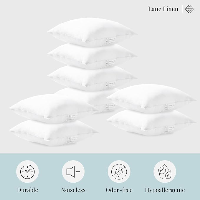 LANE LINEN Throw Pillow Inserts 18" x 18" - Image 5