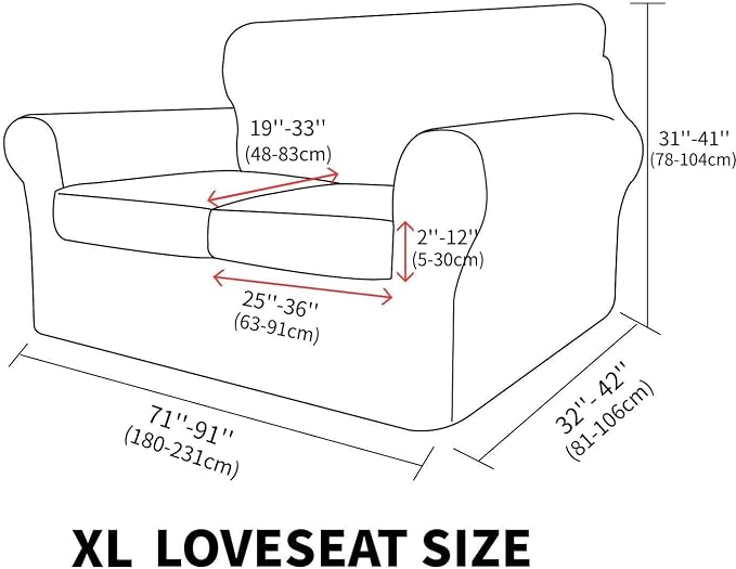 MAXIJIN 3 Piece Stretch Couch Covers - Image 6