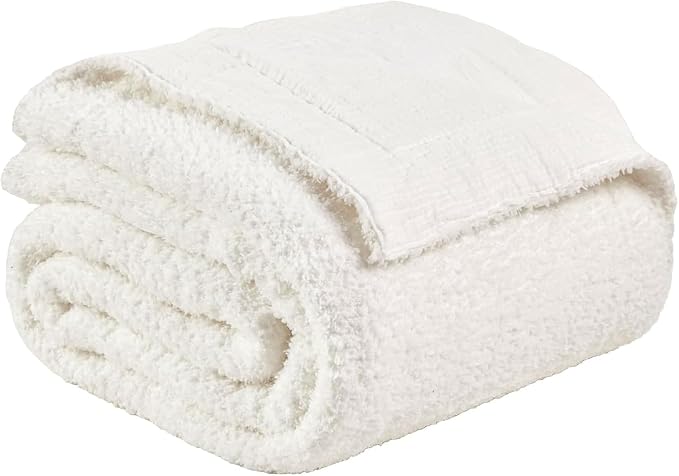 EMME Muslin and Fleece Twin Blanket Reversible by EMME
