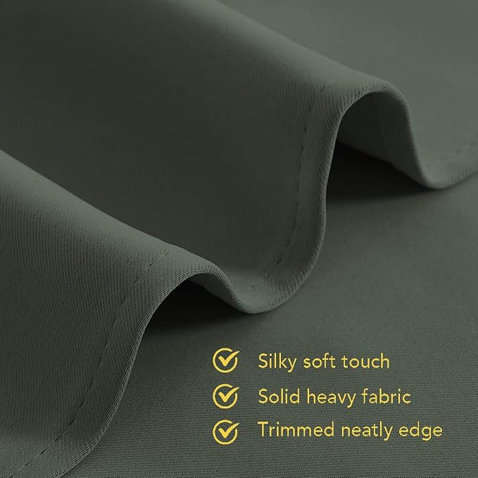 NICETOWN Sleek Blackout Curtains 48 inches Length - Image 5