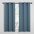 NICETOWN Smoky Blue Blackout Curtains 68 inches Length by NICETOWN