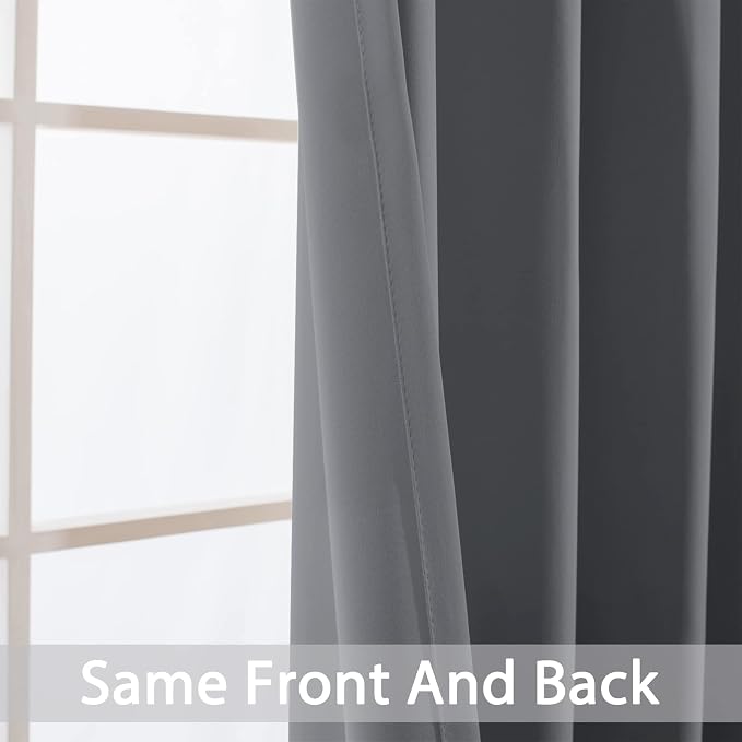 Yakamok Blackout Curtains Room Darkening Thermal Insulated Window Panels - Image 3