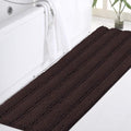 Turquoize Non Slip Shaggy Chenille Microfibers Bathroom Rug Brown Bath Room Mat by Turquoize