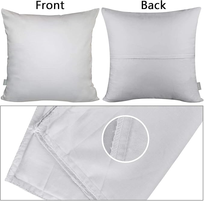Thmyo 4-Pack 100% Cotton Comfortable Solid Decorative Throw Pillow Case Square - Image 7