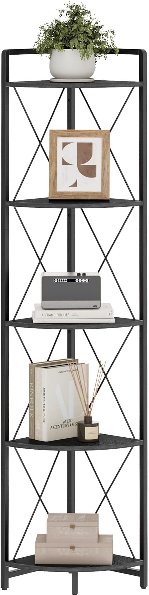 5 Tier Corner Shelf Stand, Metal Corner Shelf, Plant Stand Display Shelf - Image 8