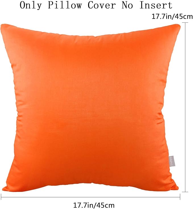 Thmyo 4-Pack 100% Cotton Comfortable Solid Decorative Throw Pillow Case Square - Image 8