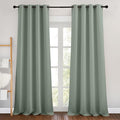 NICETOWN Sage Green Room Darkening 102 inch Curtains, Grommet Thermal Curtains by NICETOWN