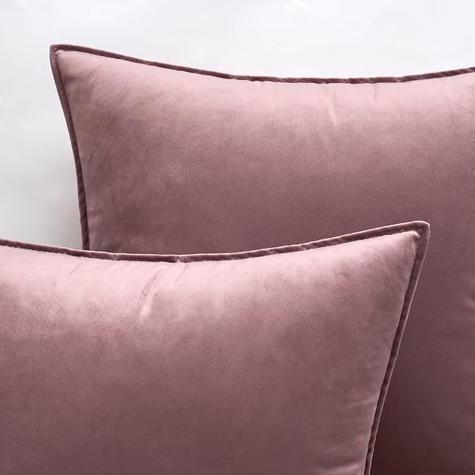 MIULEE Jam Velvet Throw Pillow Covers 20x20 Soft Decorative Solid Square - Image 3