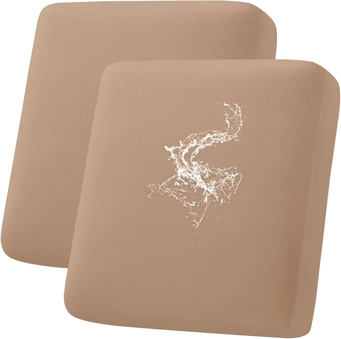 hyha Waterproof Couch Cushion Covers, Stretch Sofa Couch Seat Slipcover by hyha